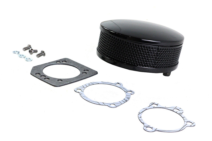 Wyatt Gatling #16415AB - Wyatt Gatling Round Air Cleaner Black