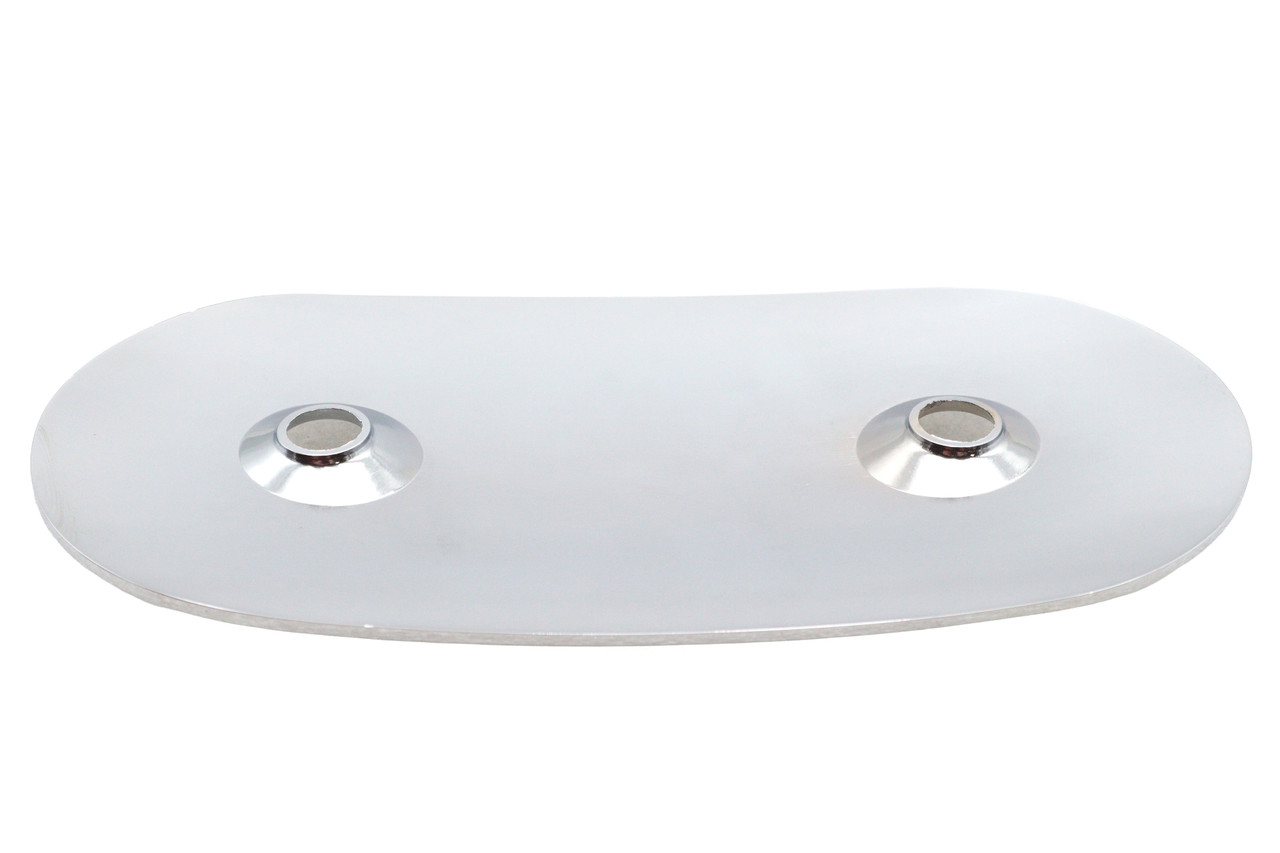 V-Twin #63967C - Oval Air Cleaner Insert Chrome