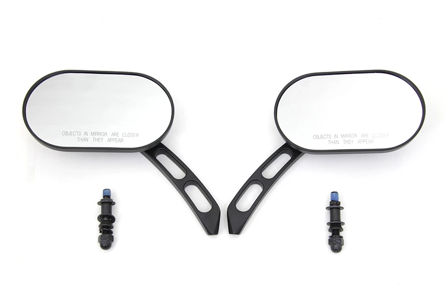 Wyatt Gatling - Oblong Mirror Set Black Billet