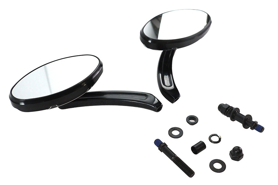 Wyatt Gatling #72313B - Wyatt Gatling Oblong Mirror Set Black