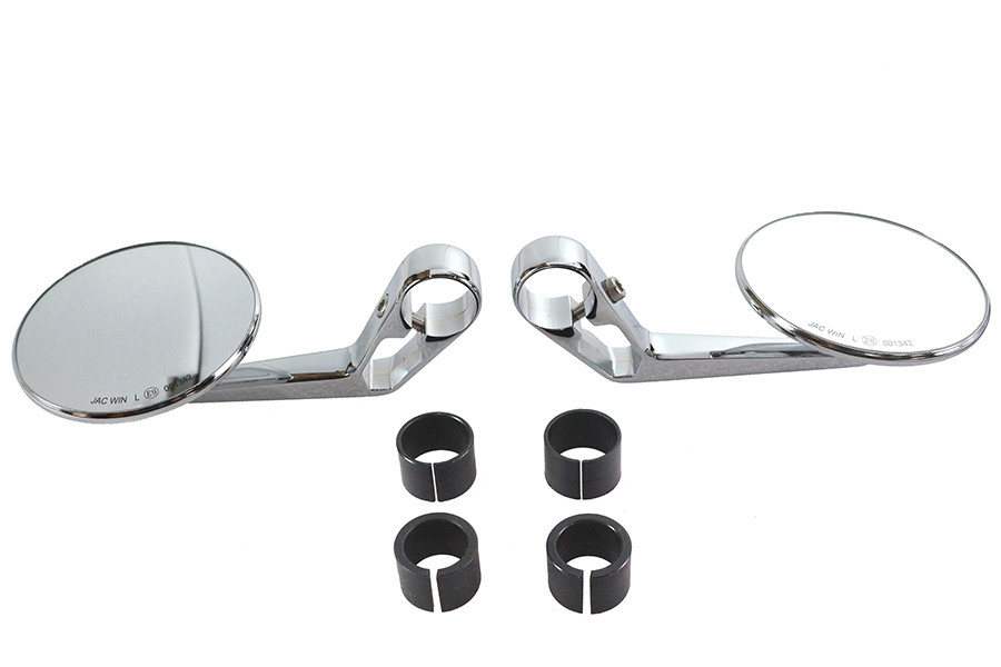 Wyatt Gatling - Wyatt Gatling Round Mirror Set Chrome