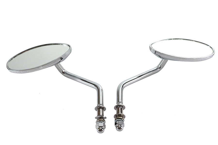 Wyatt Gatling #72314 - Wyatt Gatling Oval Mirror Set Chrome