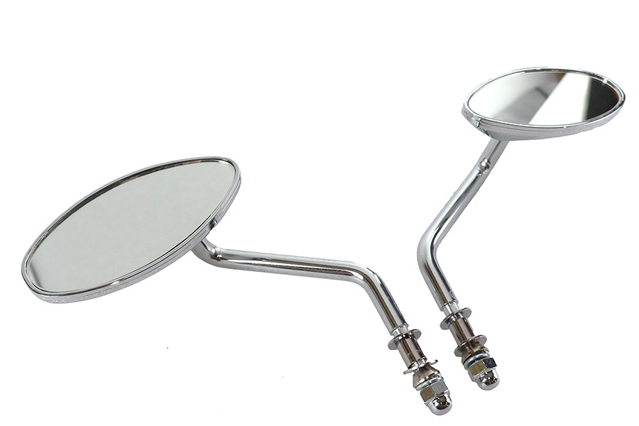 Wyatt Gatling #72314 - Wyatt Gatling Oval Mirror Set Chrome