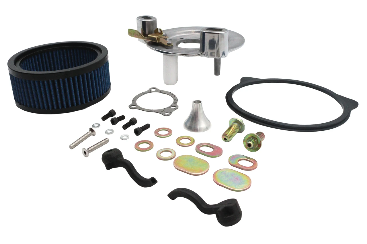 Ultima #12-12 - Ultima Free Flow Finned Air Cleaner Kit Polished
