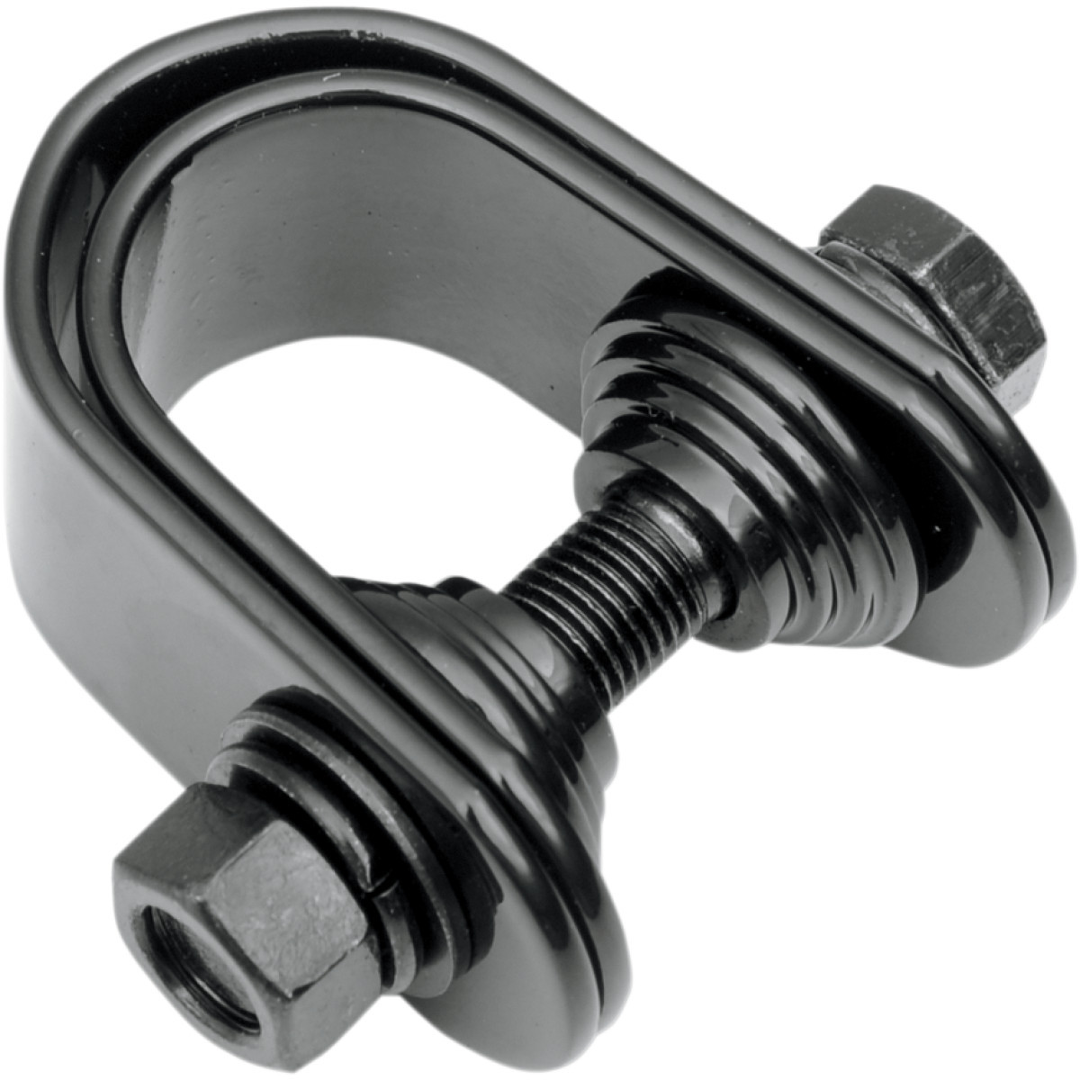 Drag Specialties - Mini Speedometer/Tachometer Clamp - For 1"/1.25" Tube - Gloss Black