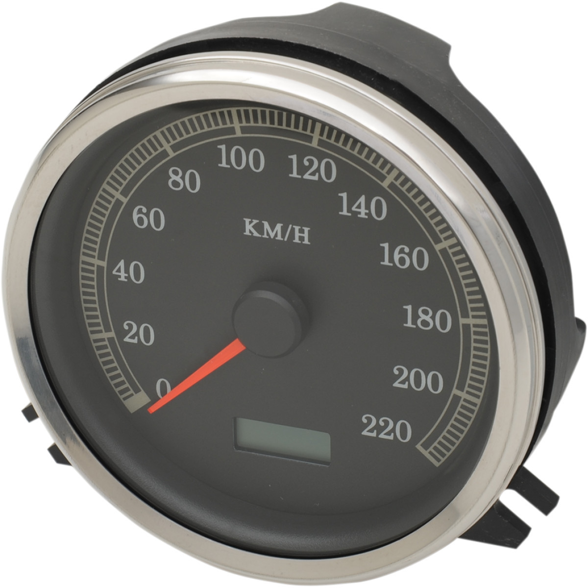 Drag Specialties - Electronic KM/H Speedometer - Black Face