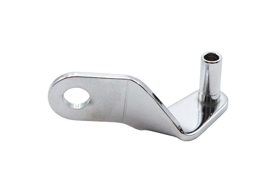V-Twin #A-7098 - Chrome Carburetor Cable Support Bracket