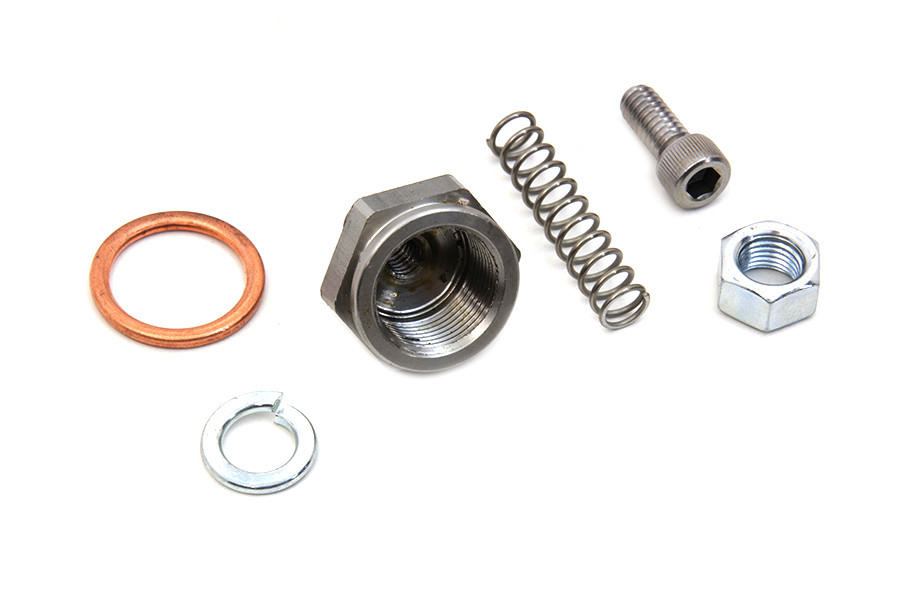 V-Twin - Linkert Carburetor Bowl Lock Nut with Drain Zinc