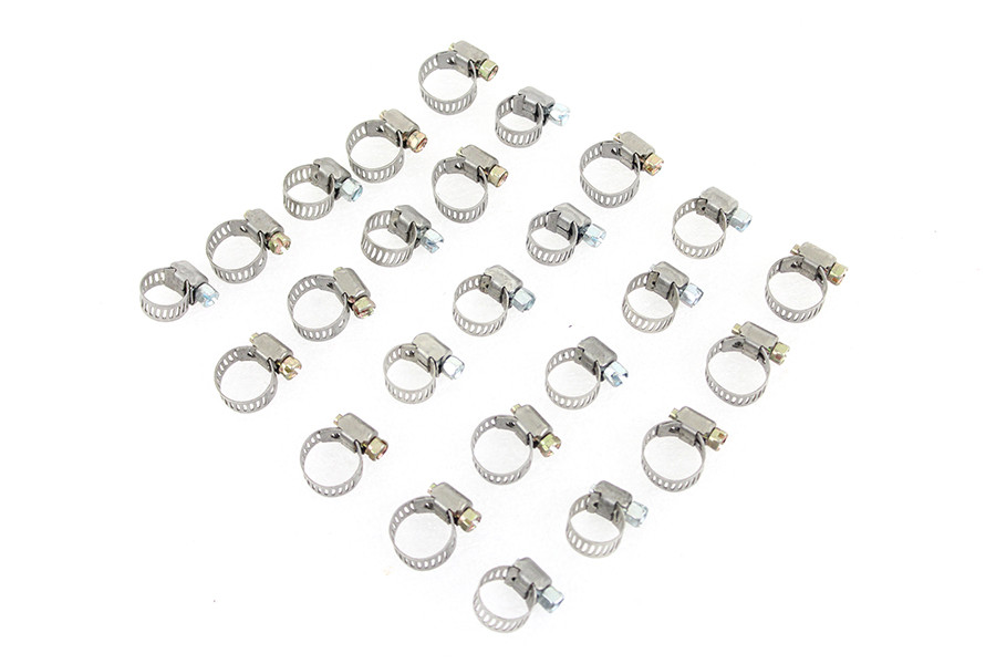 V-Twin #03-6202-25 - Fuel Line Hose Clamp Stainless Steel