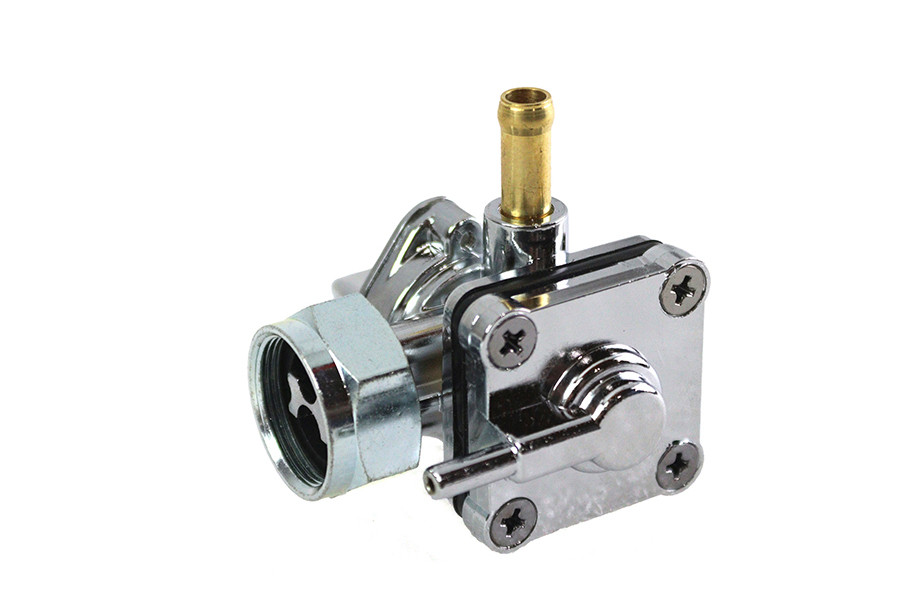 V-Twin - Vacuum Petcock Fuel Valve Chrome