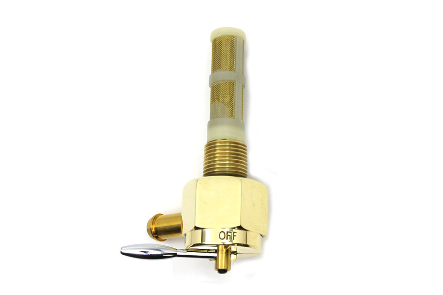 Sifton #03-0069BRL - Sifton Brass Hex Petcock 90° Left Hand Spigot