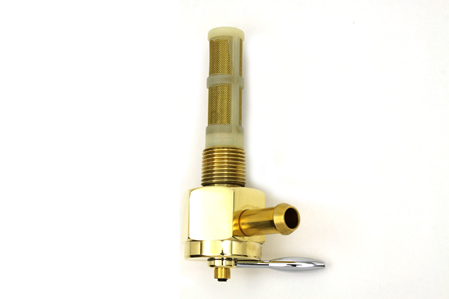 Sifton #03-0069BRL - Sifton Brass Hex Petcock 90° Left Hand Spigot