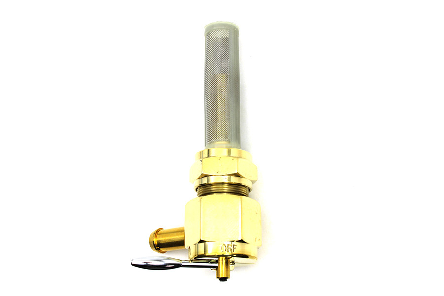 Sifton #03-0058BRL - Sifton Brass Hex Petcock 90° Left Hand Spigot with Nut