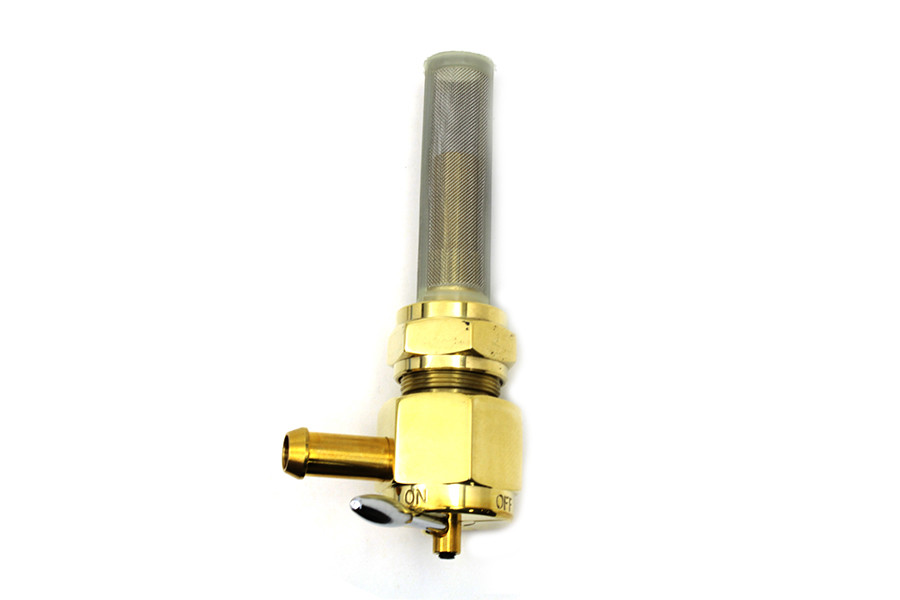 Sifton #03-0058BRL - Sifton Brass Hex Petcock 90° Left Hand Spigot with Nut