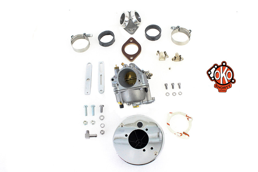 V-Twin - 47mm OKO Shorty Carburetor Kit Alloy
