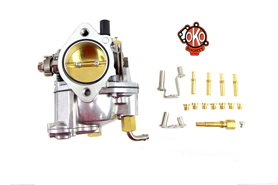 V-Twin #ULTR2P - OKO Performance Shorty 47mm Carburetor Polished