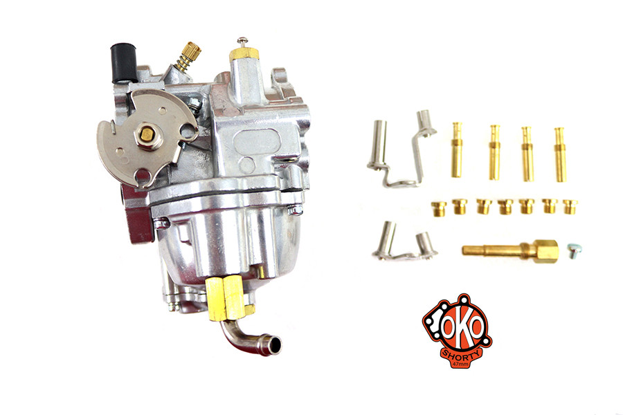 V-Twin #ULTR2P - OKO Performance Shorty 47mm Carburetor Polished