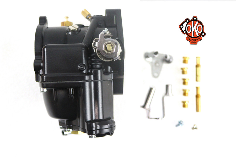 V-Twin - OKO Performance 1-7/8 inch Shorty Carburetor Black