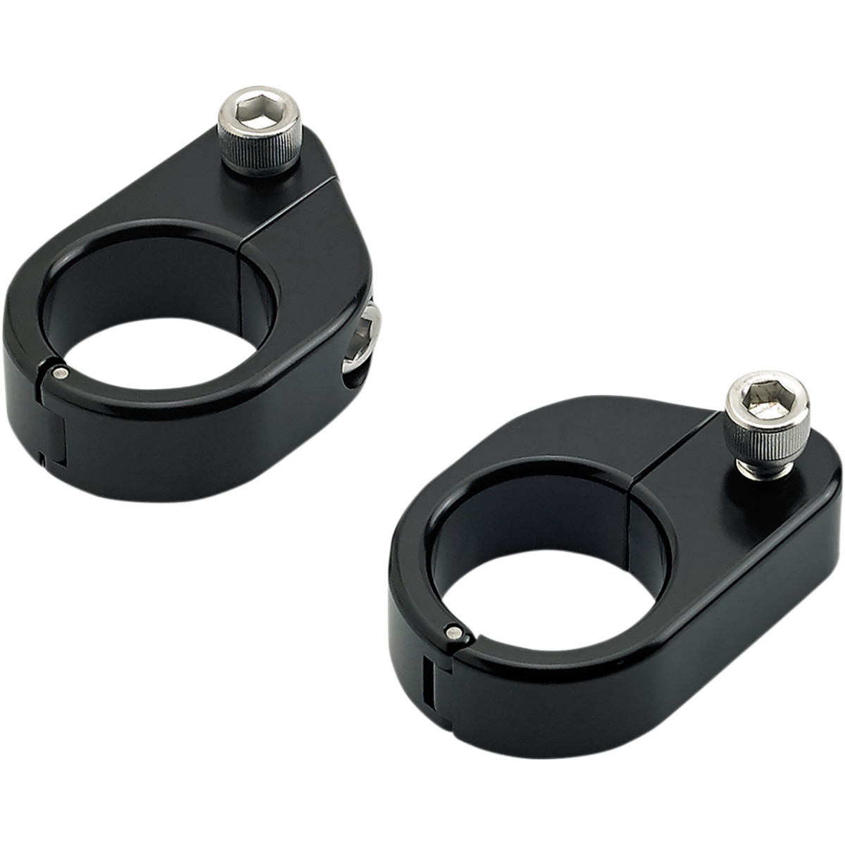 Biltwell #6907-201 - O/S Speed Clamps - Black Electroplated - Straight