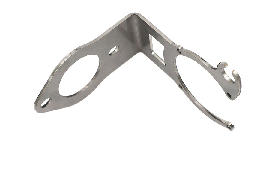 V-Twin #D-3262 - CV Carburetor Mount Bracket Natural Stainless Steel