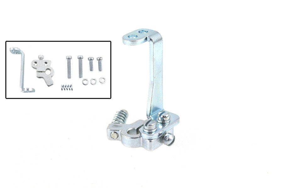 V-Twin - Replica Carburetor Throttle Lever with Arm Cadmium Plated