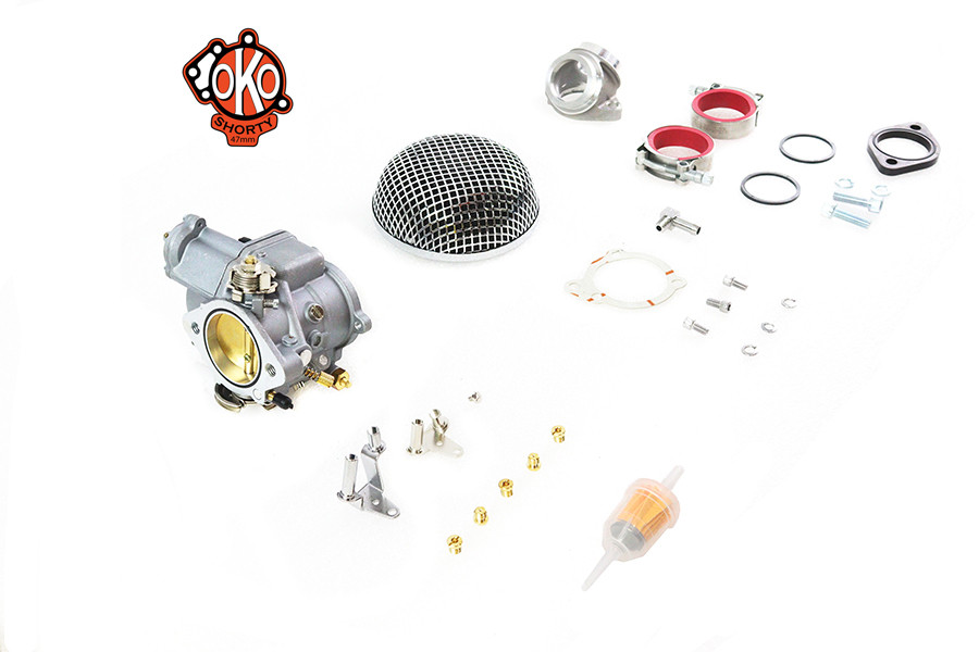 V-Twin - OKO 47mm Shorty Carburetor Kit