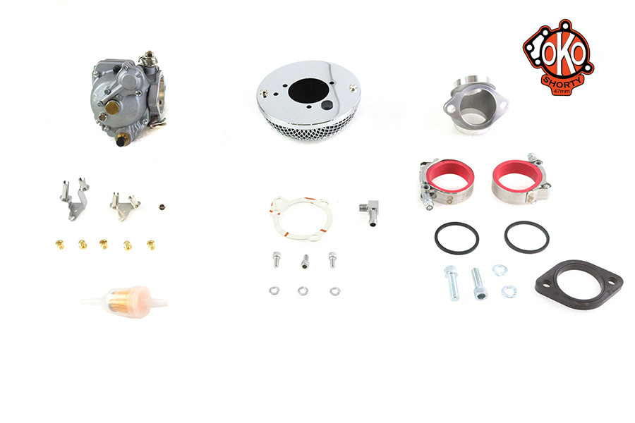 V-Twin - OKO 47mm Shorty Carburetor Kit