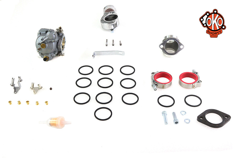 V-Twin - OKO 47mm Shorty Carburetor Kit