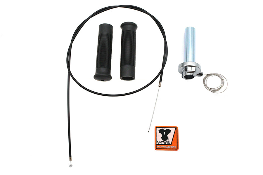 V-Twin - Jack Hammer 1/4 inch Turn Twist Grip Kit
