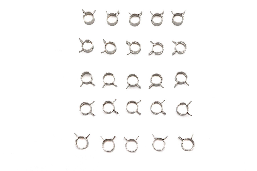 V-Twin #T03-6235-25 - Nickel Plated Oil Line Hose Clamp