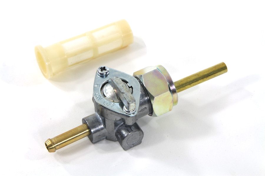 V-Twin - Petcock Straight Outlet with Nut Alloy