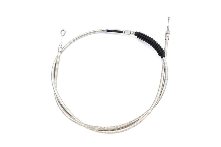 V-Twin #11-0043SP-8 - 70-1/2 inch Braided Stainless Steel Clutch Cable