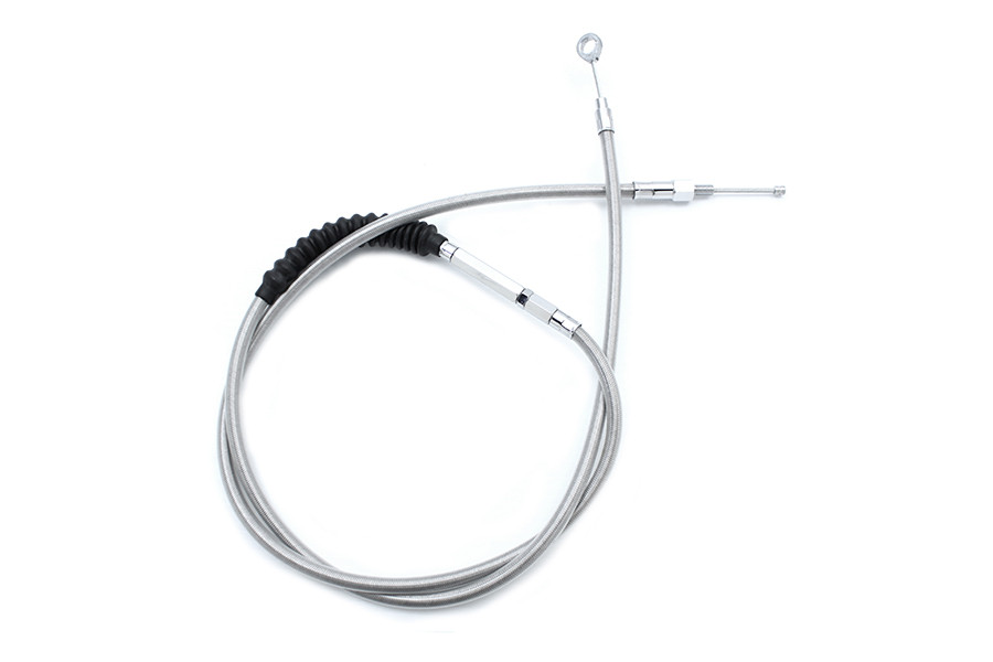 V-Twin #11-0043SP-4 - 66.50 inch Braided Stainless Steel Clutch Cable