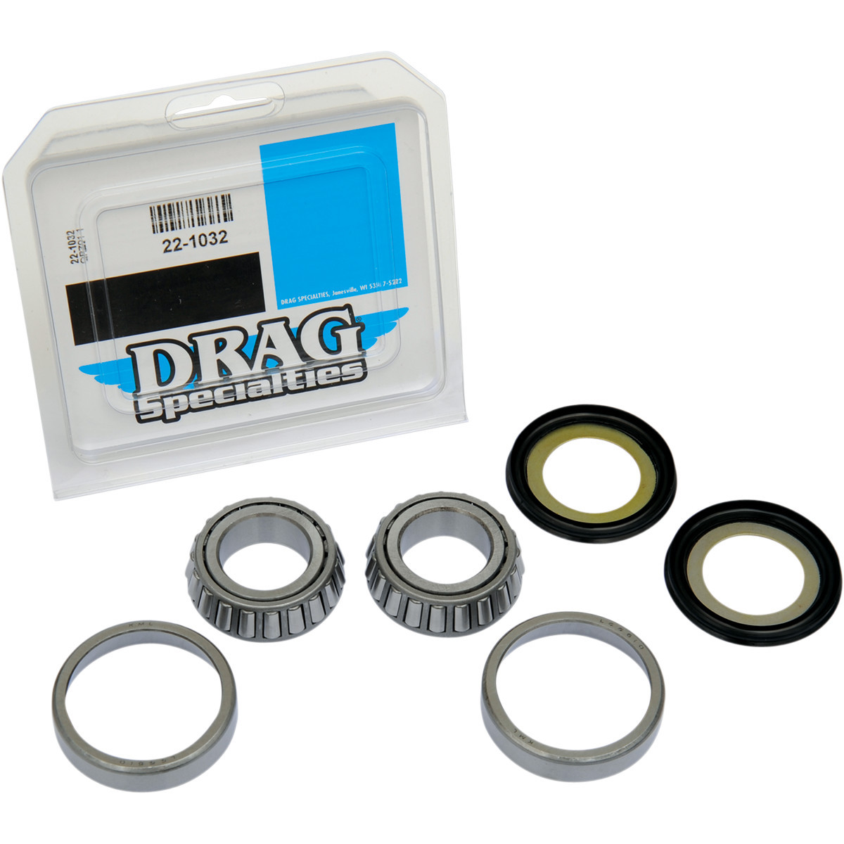 Drag Specialties - Neck Post Bearing/Race Kit