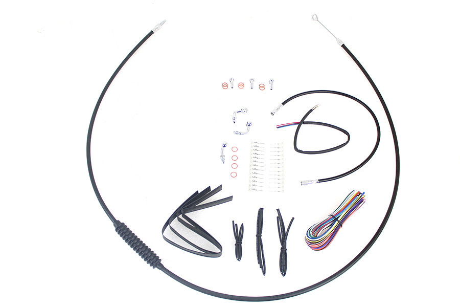V-Twin #40282 - 12 inch-14 inch Handlebar Cable and Brake Line Kit