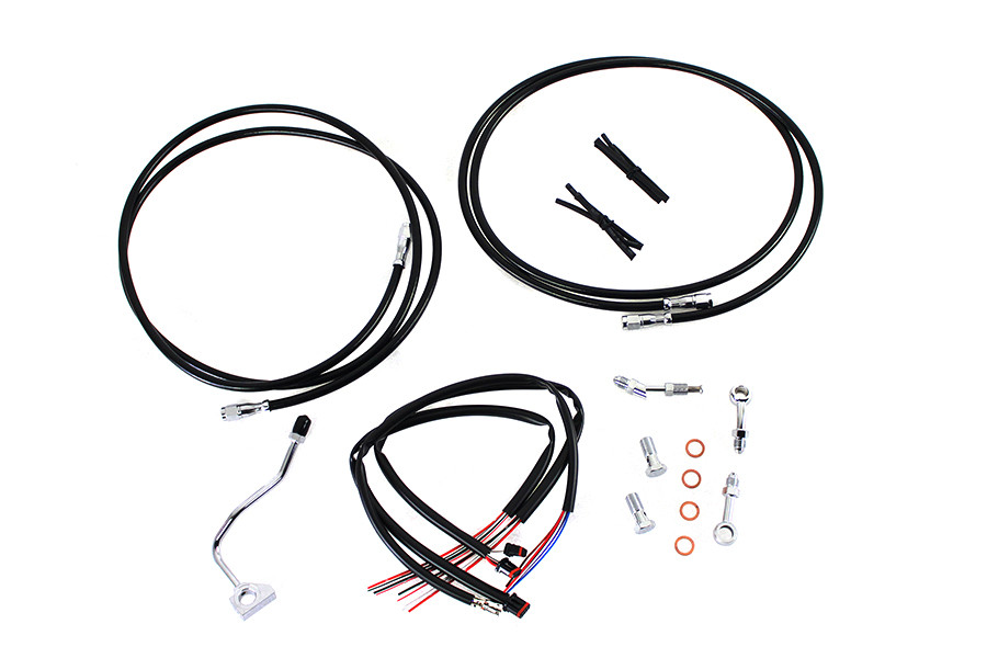 V-Twin #40287 - 12 inch-14 inch Handlebar Cable and Brake Line Kit