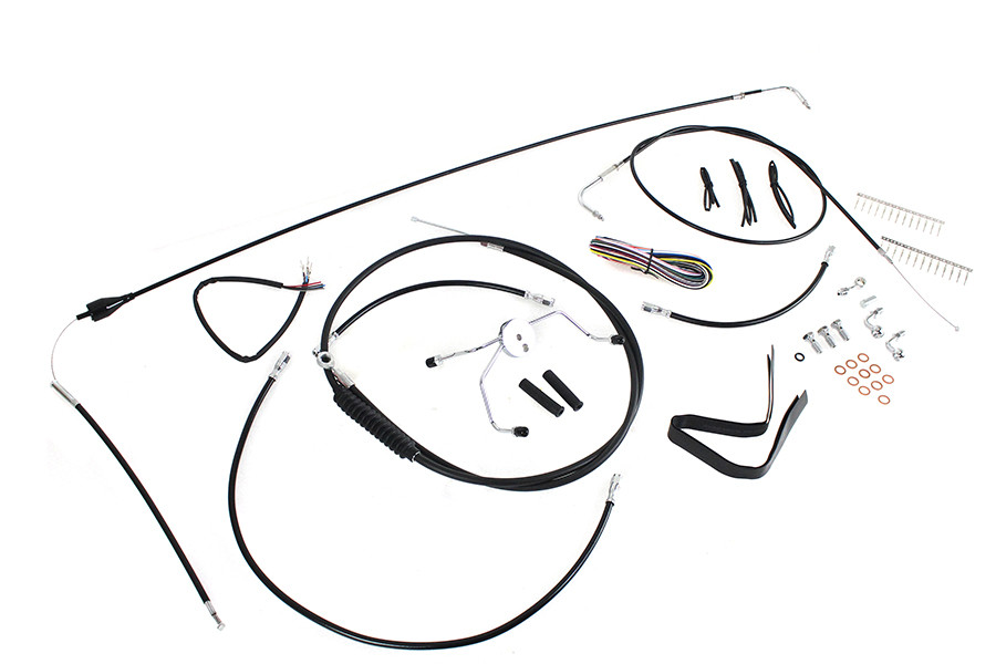 V-Twin #40292 - 12 inch-14 inch Handlebar Cable and Brake Line Kit