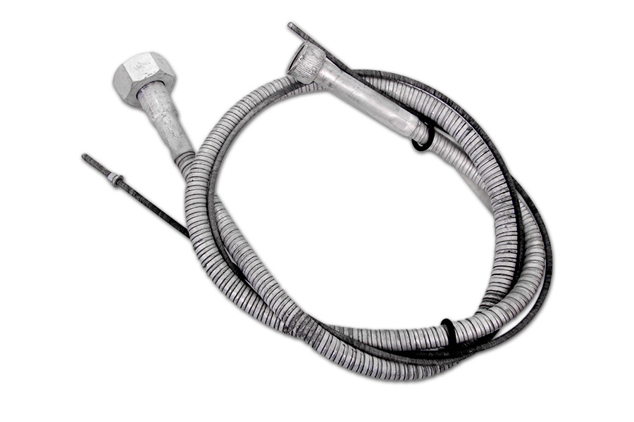 V-Twin #36-2554R + CAD - 35 inch Speedometer Cable Zicad Plated