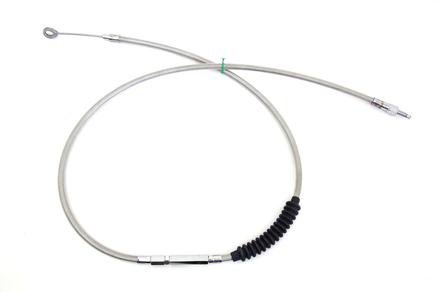 V-Twin #H11-7013S - 60.69 inch Braided Stainless Steel Clutch Cable