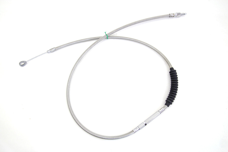 V-Twin #H11-7013S - 60.69 inch Braided Stainless Steel Clutch Cable