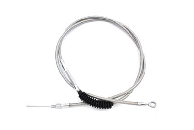 V-Twin #H11-7010S-10 - 78.69 inch Braided Stainless Steel Clutch Cable