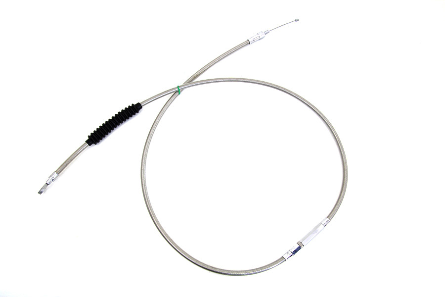 V-Twin #H11-7015S-6 - 70.69 inch Braided Stainless Steel Clutch Cable
