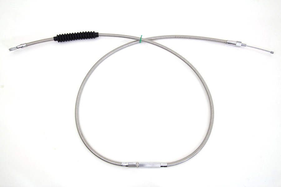 V-Twin #H11-7015S-6 - 70.69 inch Braided Stainless Steel Clutch Cable