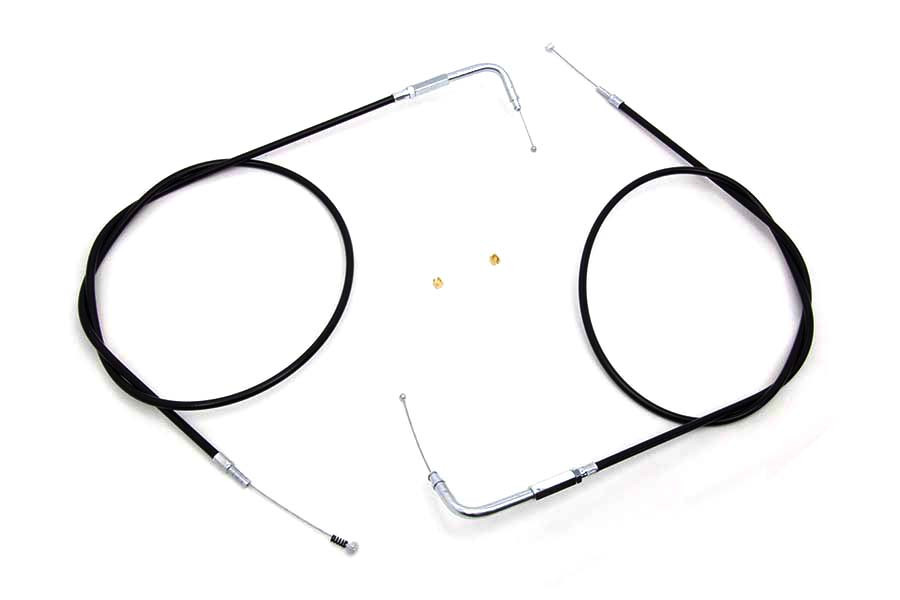 V-Twin #28-0116-12 - 46.25 inch Throttle and Idle Cable Set