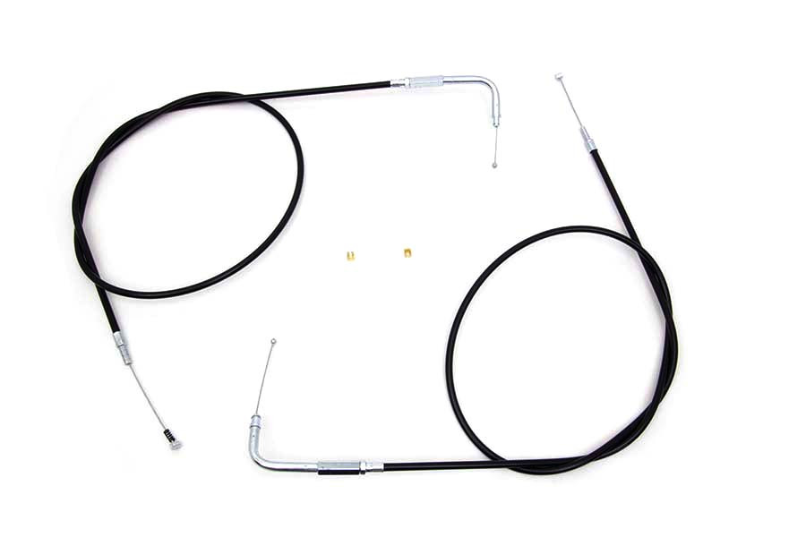 V-Twin #28-0116-12 - 46.25 inch Throttle and Idle Cable Set