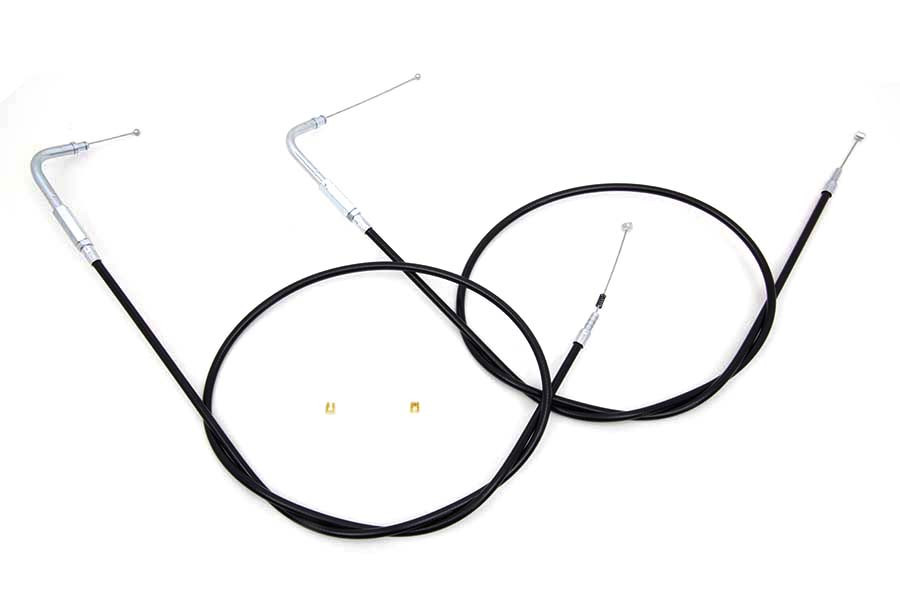 V-Twin #28-0116-12 - 46.25 inch Throttle and Idle Cable Set