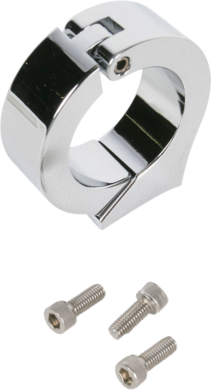 Clamp Mount - For 1.50" Handlebar - 3-3/8"  Gauge Cups - Chrome