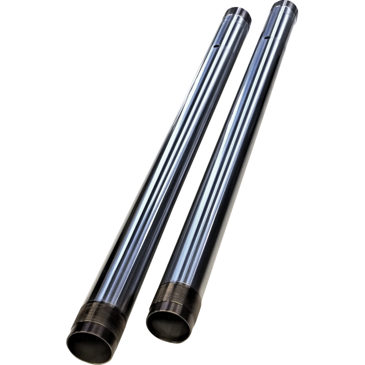 Custom Cycle Engineering #719070 - Fork Tubes - 43 mm - Standard Length - Ultra Chrome - Inverted