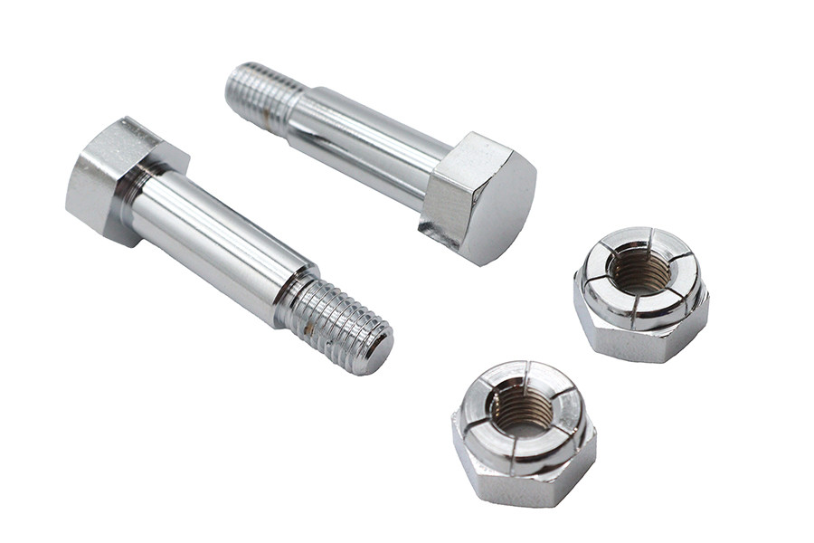 V-Twin - Large Driver Footpeg Bolt Set Chrome