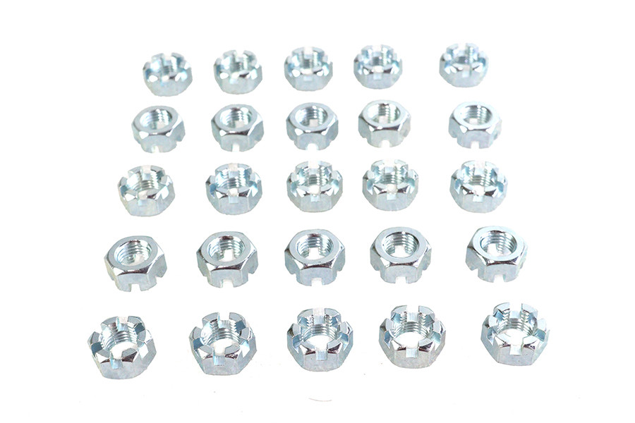 V-Twin #95030A180 - Zinc Plated 7/16 inch-20 Lock Nut